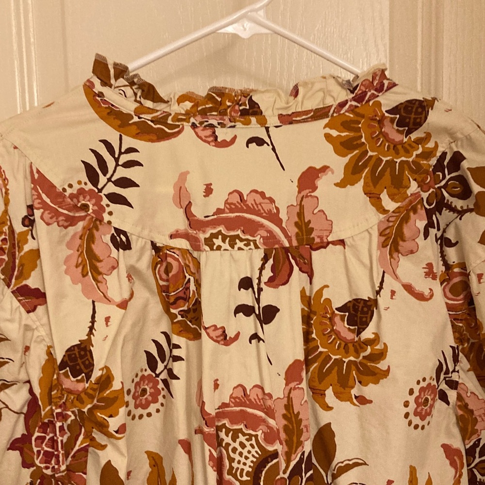 Floral Print Women's Blouse - Picture 13 of 13